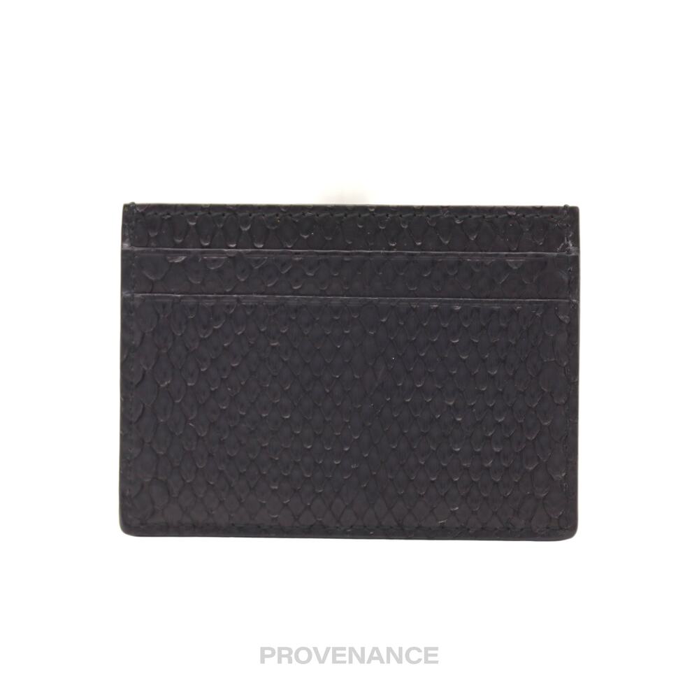 🔴 Gucci Card Holder Wallet - Black Snakeskin - Picture 3 of 6